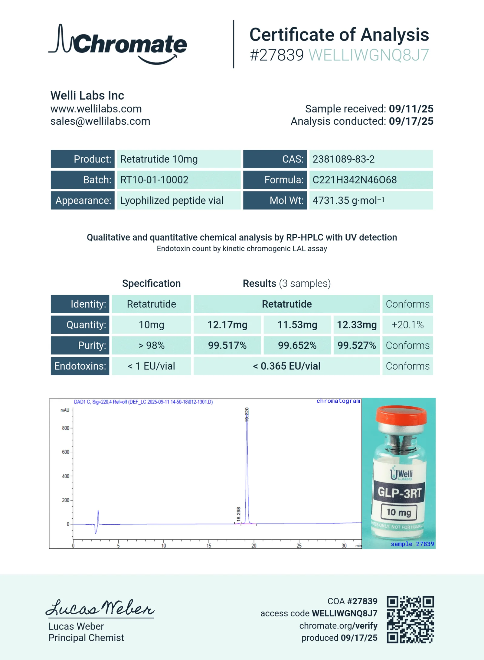 5 Pack – GLP-3RT 10MG - Image 2